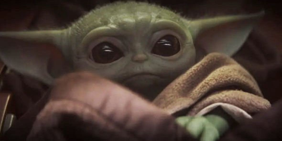 A photo of baby yoda